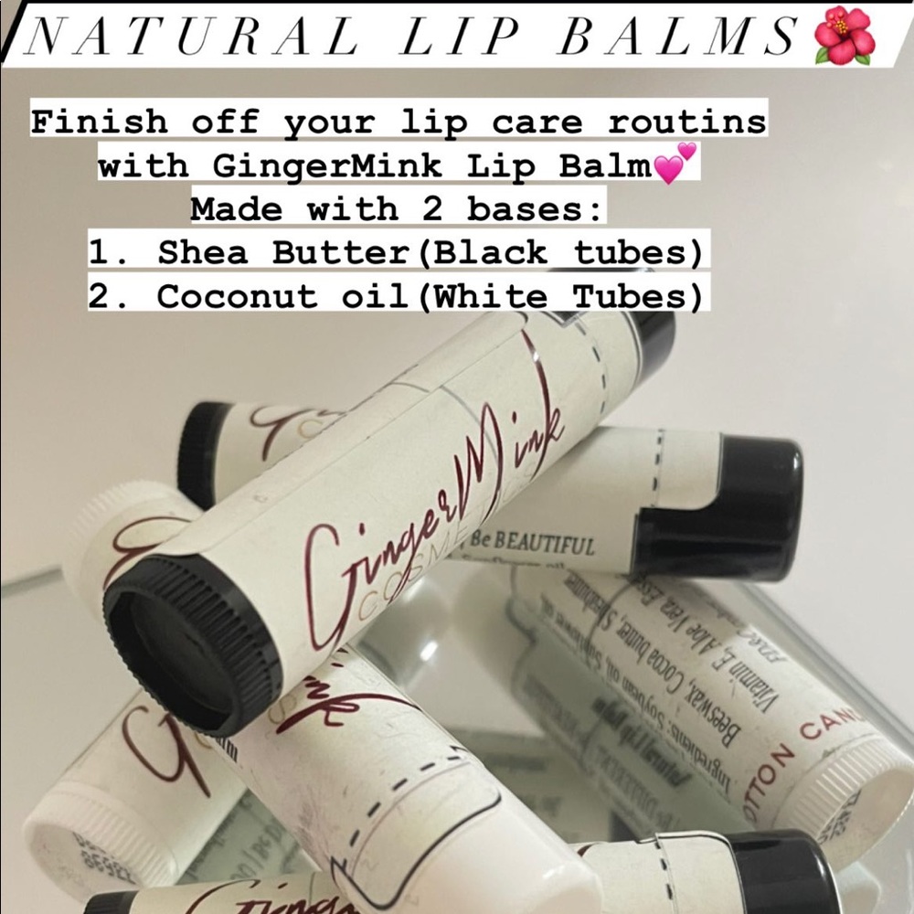 GingerMink Natural Lip Balm - Picture 1 of 3